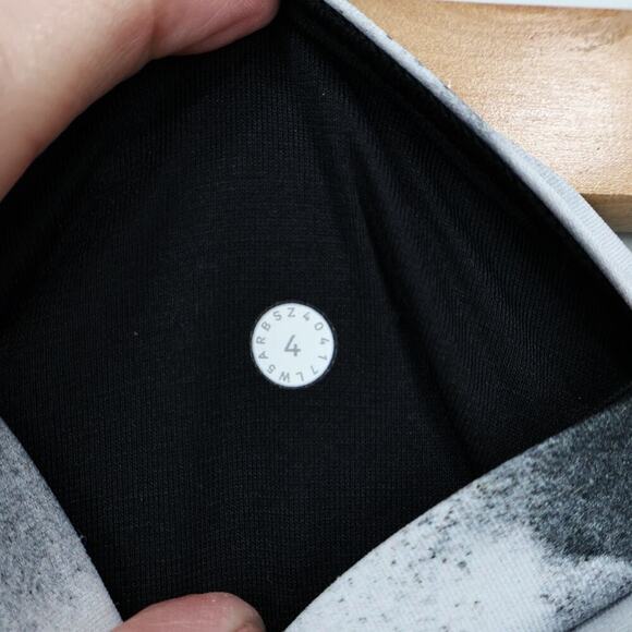 Lululemon Train Times 7/8 Pant 25" Blush Blossom Alpine White Black Size 4 - Picture 5 of 10